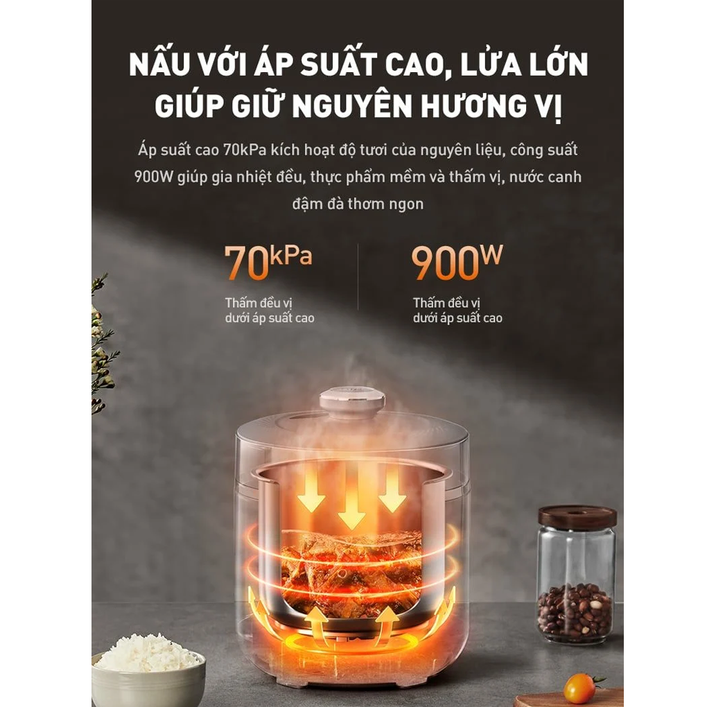 Nồi Cơm Áp Suất Điện Tử Joyoung JHPC-5039 5 Lít 13