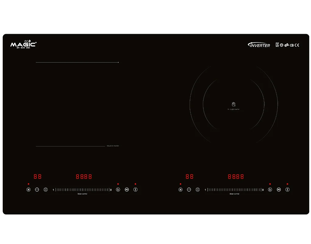 Bếp đôi điện từ kết hợp hồng ngoại AC-221, hiệu Magic Eco