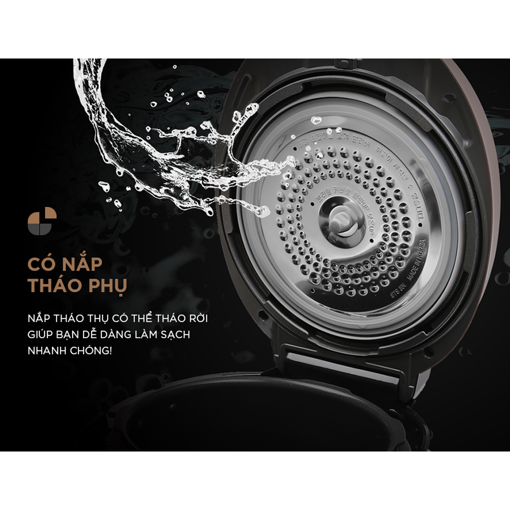 Nồi Cơm Điện Tử Áp Suất Cuckoo CRP-PWV1008F/BKDSCRVNCV 1.8 Lít 0