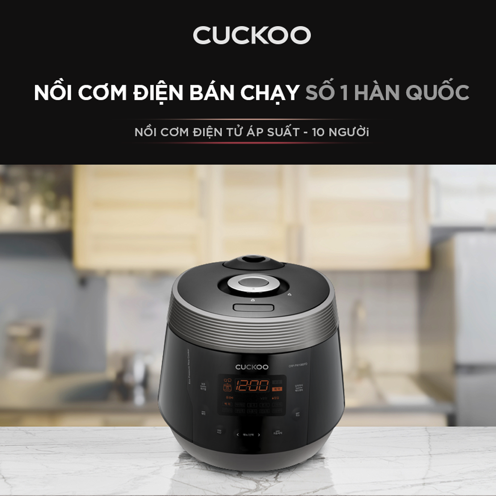 Nồi Cơm Điện Tử Áp Suất Cuckoo CRP-PWV1008F/BKDSCRVNCV 1.8 Lít 13