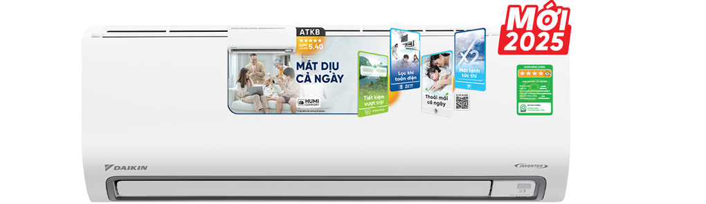 Máy Lạnh Daikin Inverter 1 Hp ATKB25ZVMV