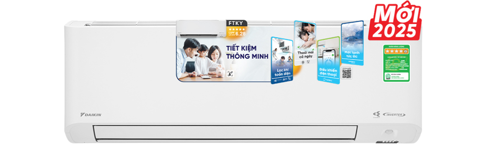 Máy Lạnh Daikin Inverter 1 HP FTKY25ZVMV