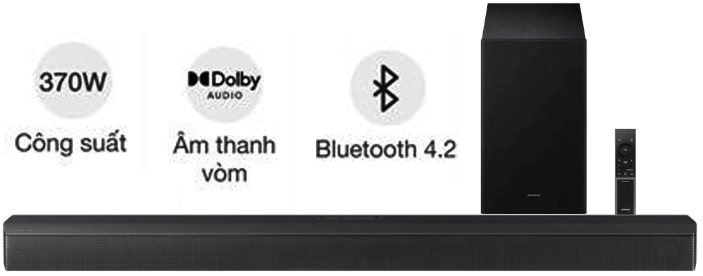 Bộ Loa Thanh Samsung HW-B650F/XV 370W  (Sản phẩm trưng bày)