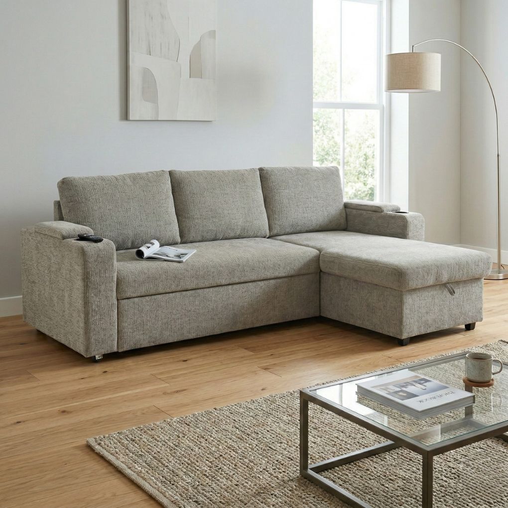 Sofa góc L (góc trái) 8604 Xám