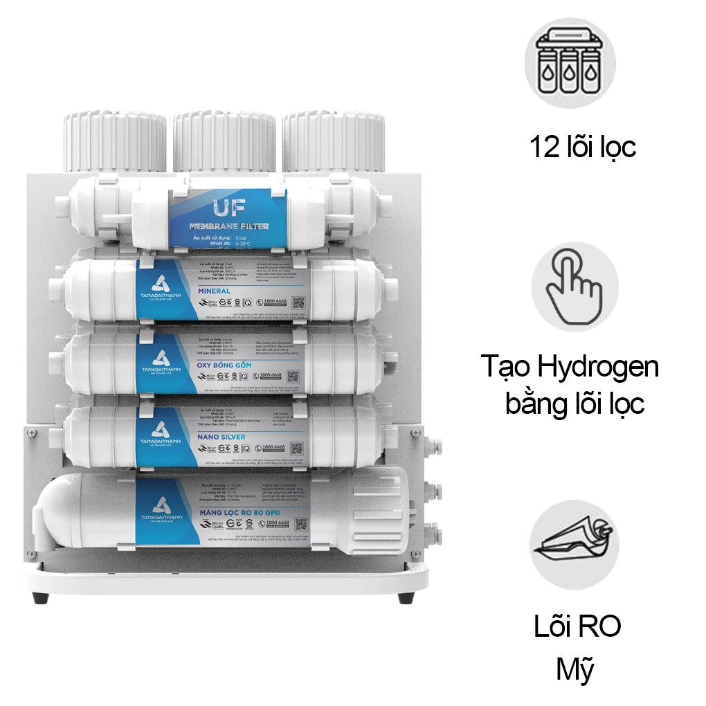 Máy Lọc Nước RO Rossi Core TA-212U0 - 12 Lõi