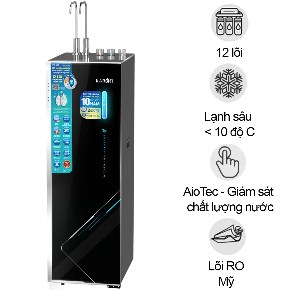 Máy lọc nước Hydro-ion kiềm nóng lạnh Karofi KAE-S85