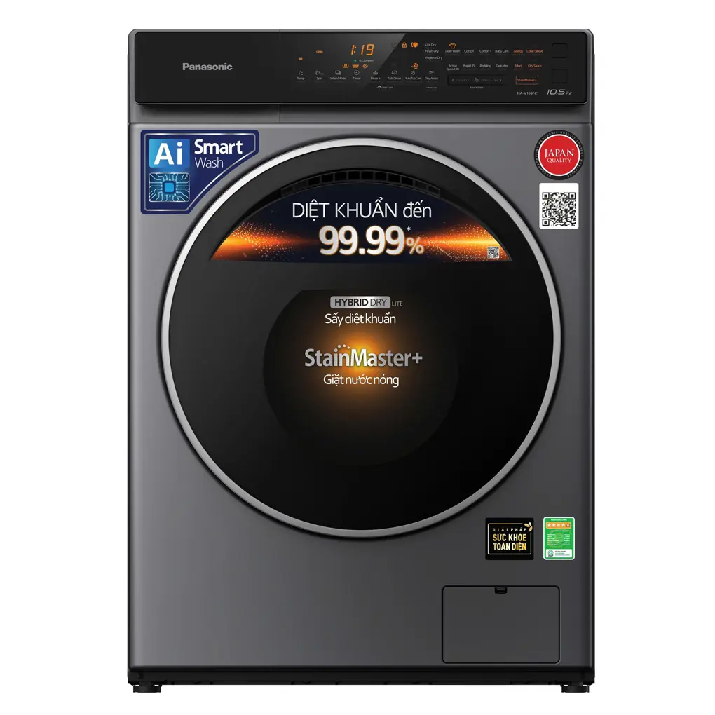 Máy Giặt Panasonic Inverter 10.5 Kg NA-V105FC1LV