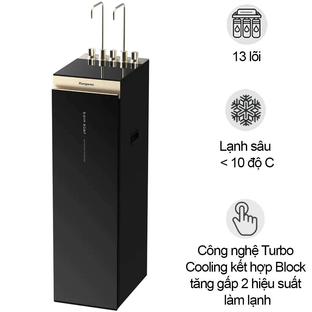 Máy Lọc Nước Kangaroo Sumire Hydrogen Ion Kiềm Nóng Lạnh KGRP13A201E3 13 Lõi