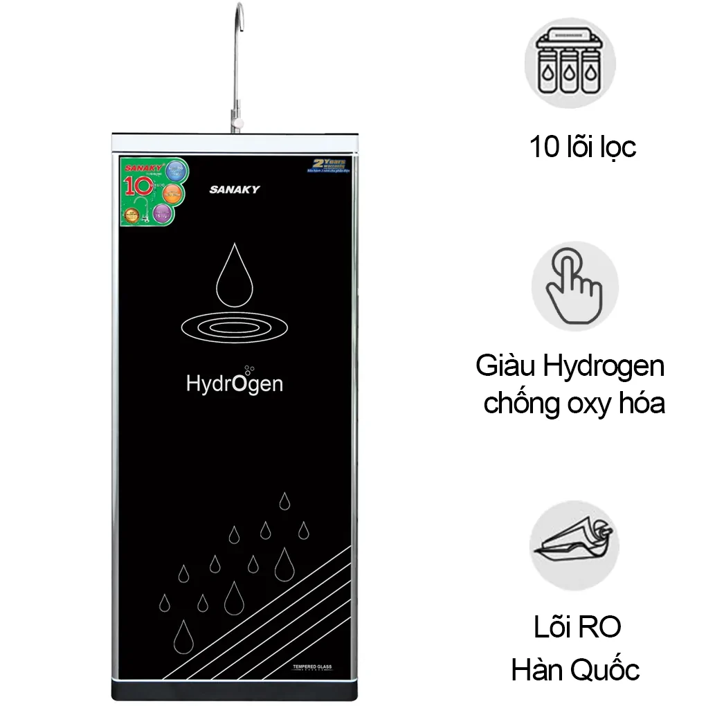 Máy Lọc Nước RO Hydrogen Sanaky VH 1010HY 10 Lõi