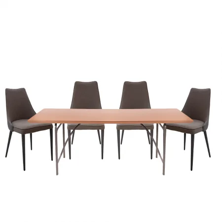 Bộ Bàn ăn Tara CP1708D-V36F-SS15 + 4 Ghế ăn CPMK113-127