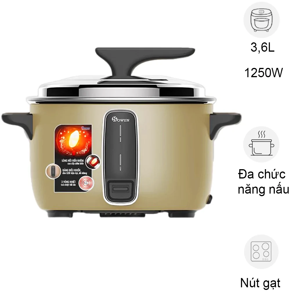Nồi Cơm Điện Sowun SW6936 3.6 Lít