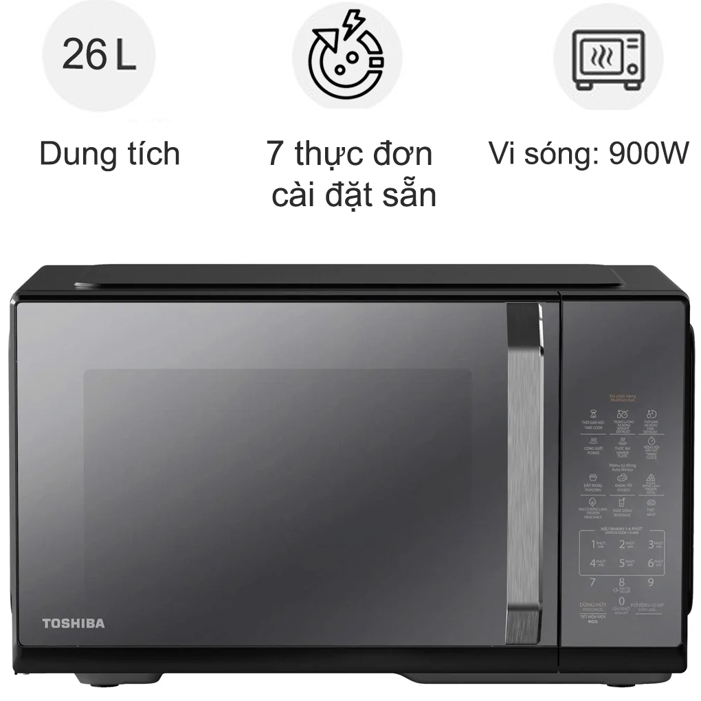 Lò Vi Sóng Toshiba MW3-EM26PE(BM)VN 26 Lít - Xuất Xứ Thái Lan