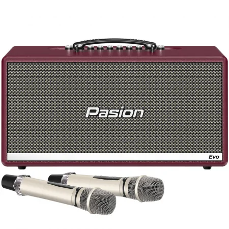 Loa Karaoke PASION Evo (Burgundy Leather)