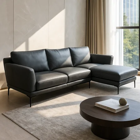 Sofa L (Góc Trái) Serena J463S Xám đậm