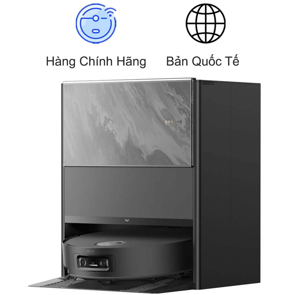 Robot Hút Bụi Lau Nhà Dreame Aqua 10 Pro Track - Đen
