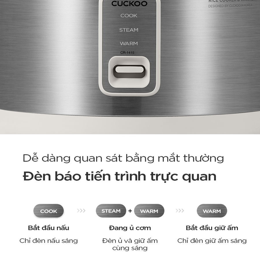 Nồi Cơm Điện Cuckoo CR-1415/GWVNCV 4