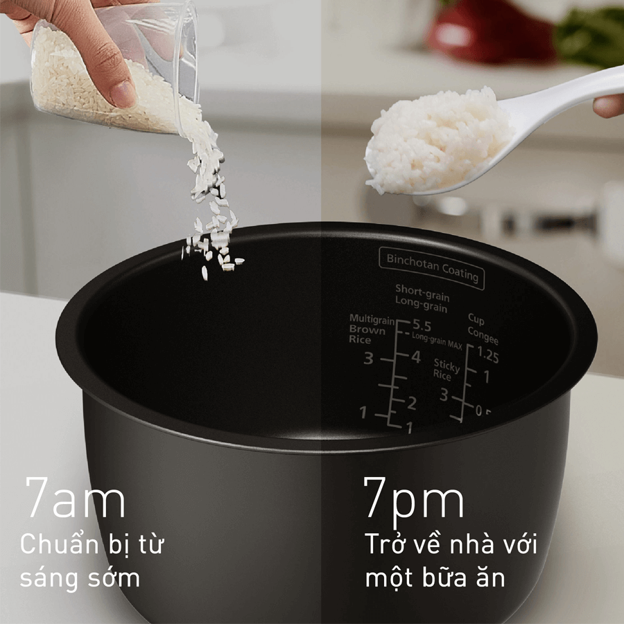 Nồi Cơm Cao Tần Panasonic SR-HFL103WRA 1 Lít 15