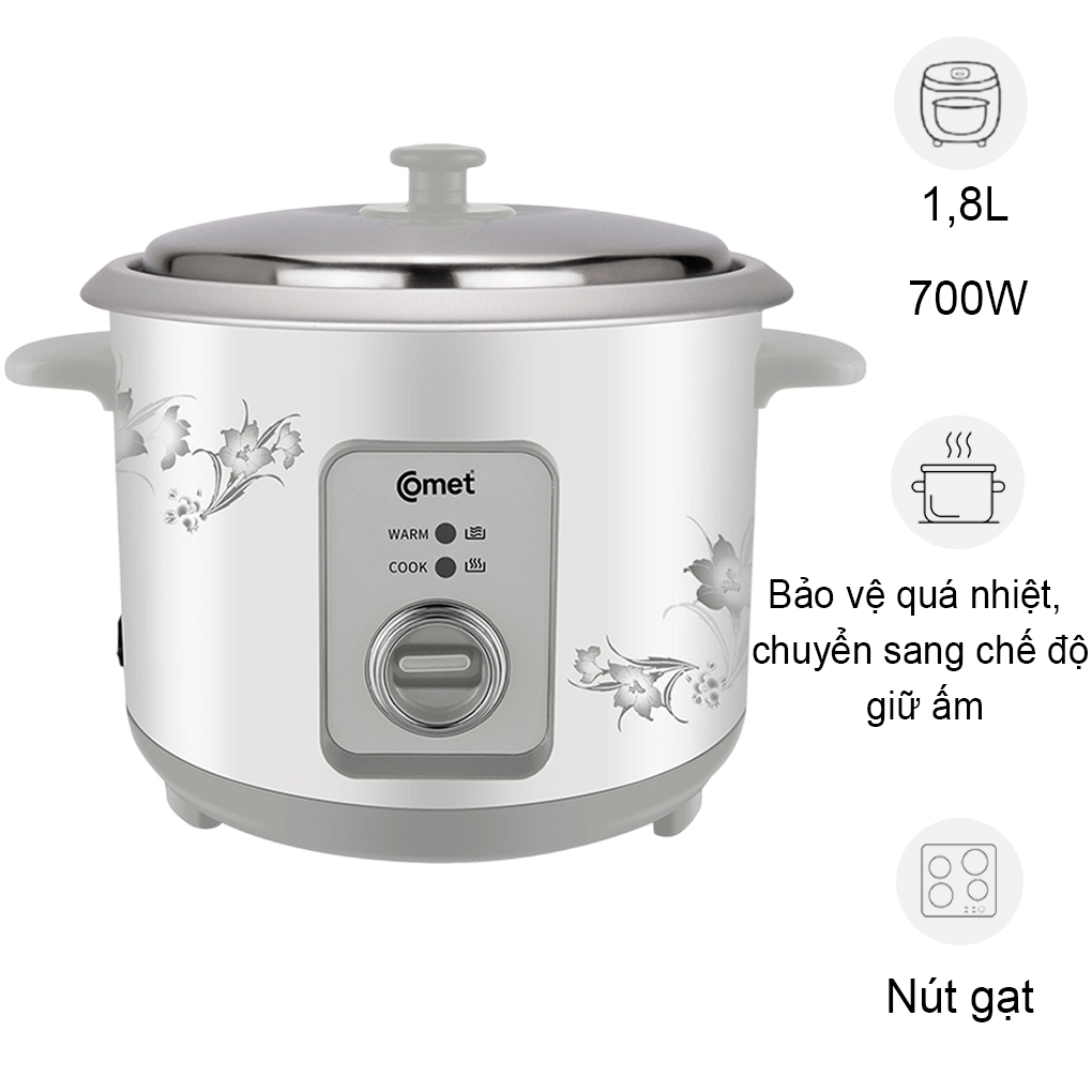 Nồi Cơm Điện Comet CM8020 1.8 Lít