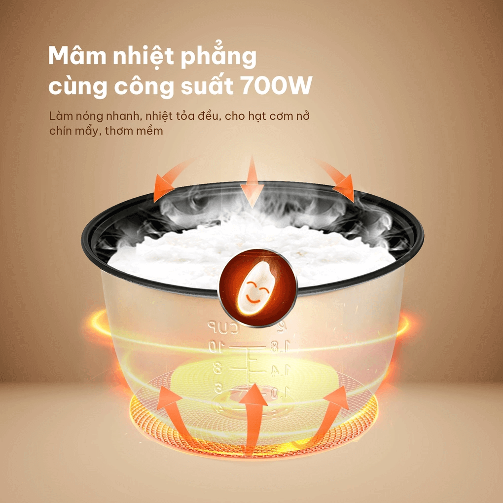 Nồi Cơm Điện Comet CM8015 1.8 Lít 2