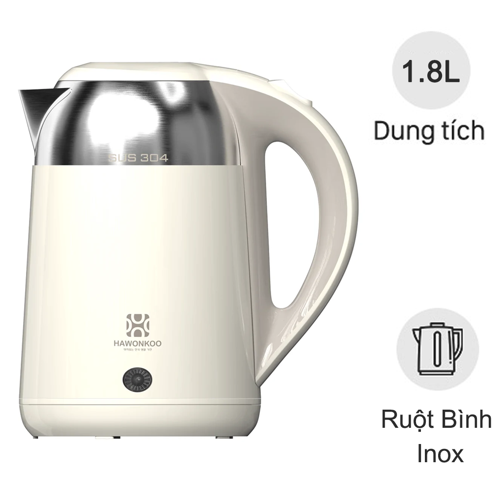 Ấm Siêu Tốc Hawonkoo KEH-181 1.8 Lít
