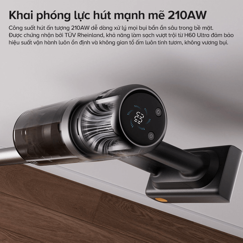 Máy hút bụi Roborock H60 Ultra - hình ảnh thực tế Máy hút bụi Roborock H60 Ultra - hình ảnh thực tế