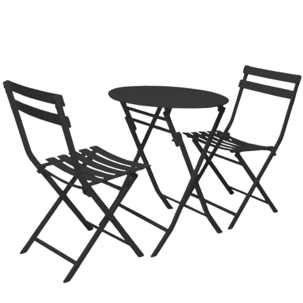 Bộ Bàn Xếp Garden ECOMTC Đen