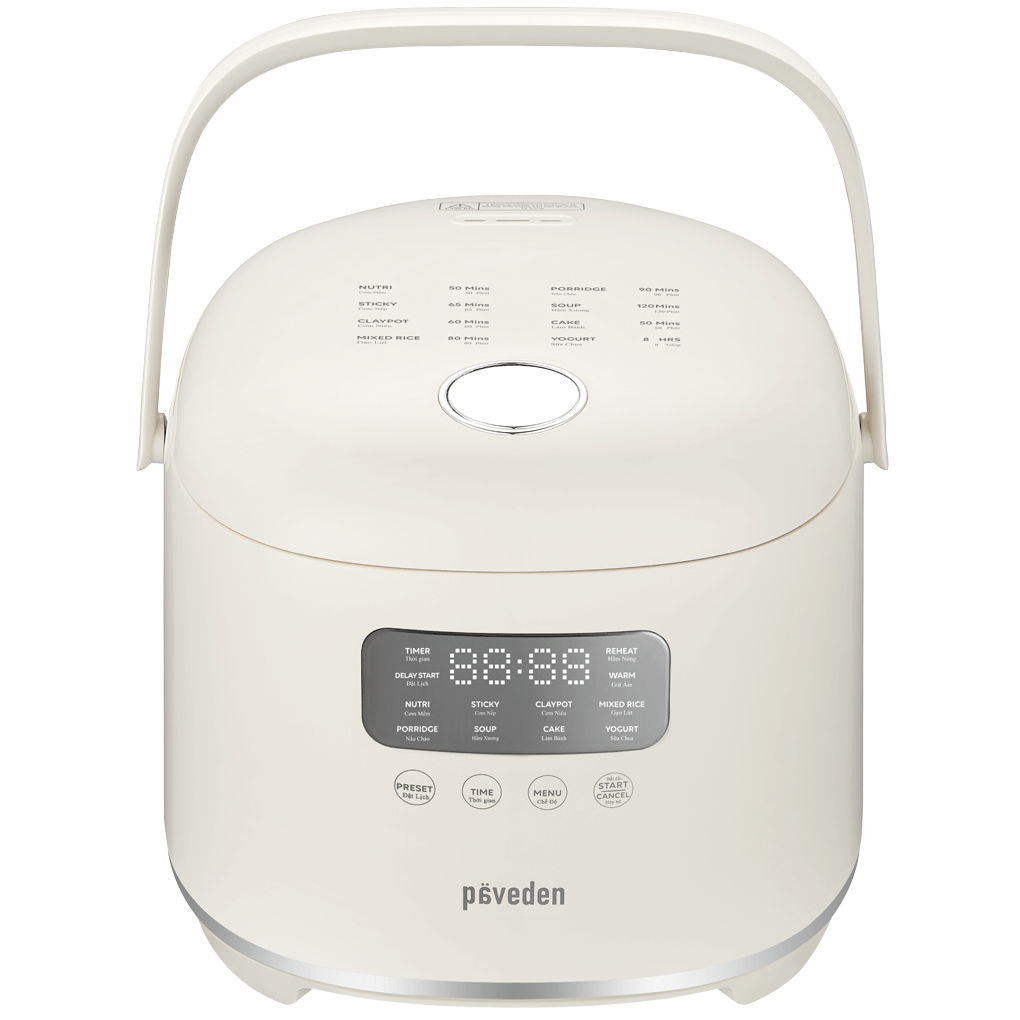 Nồi Cơm Điện Tử 3D Lòng Nồi Inox Paveden Retro PR-3D18BE 1.8 Lít 3