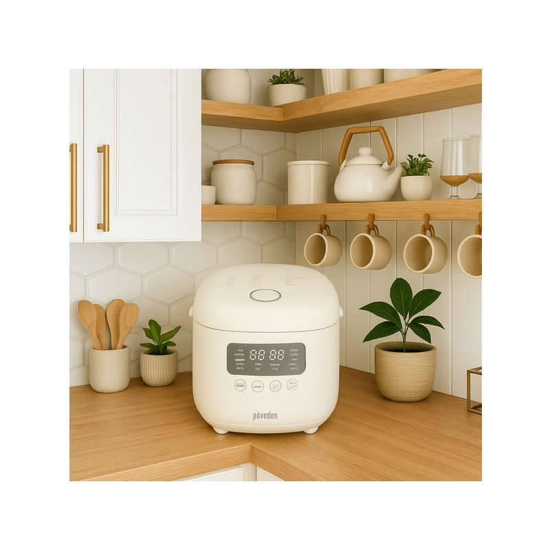 Nồi Cơm Điện Tử 3D Lòng Nồi Inox Paveden Retro PR-3D18BE 1.8 Lít 10
