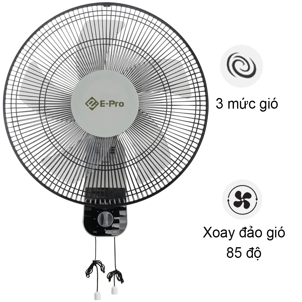 Quạt Treo Tường E-Pro VEP-WF40-B1 55W