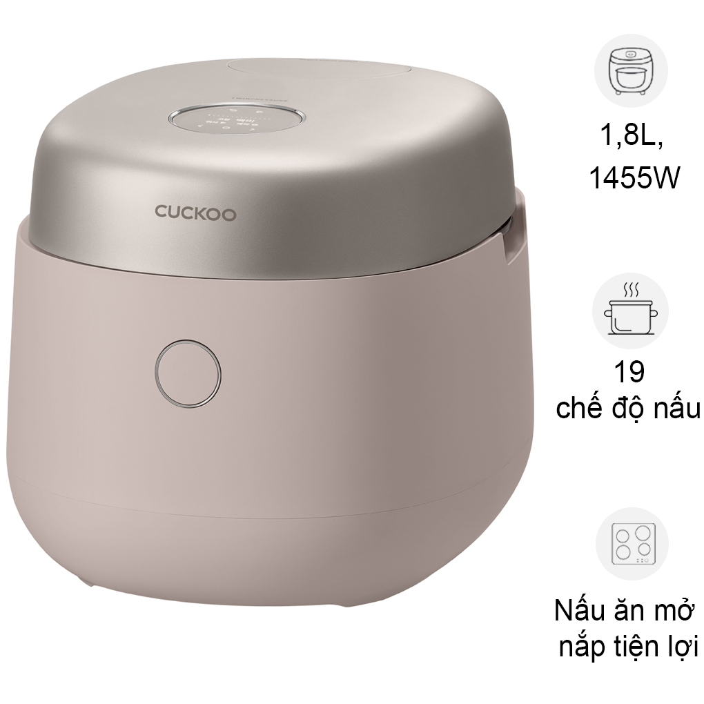 Nồi Cơm Điện Tử Áp Suất Cao Tần Cuckoo CRP-NHTR1010FP 1.8 Lít - Xuất Xứ Hàn Quốc