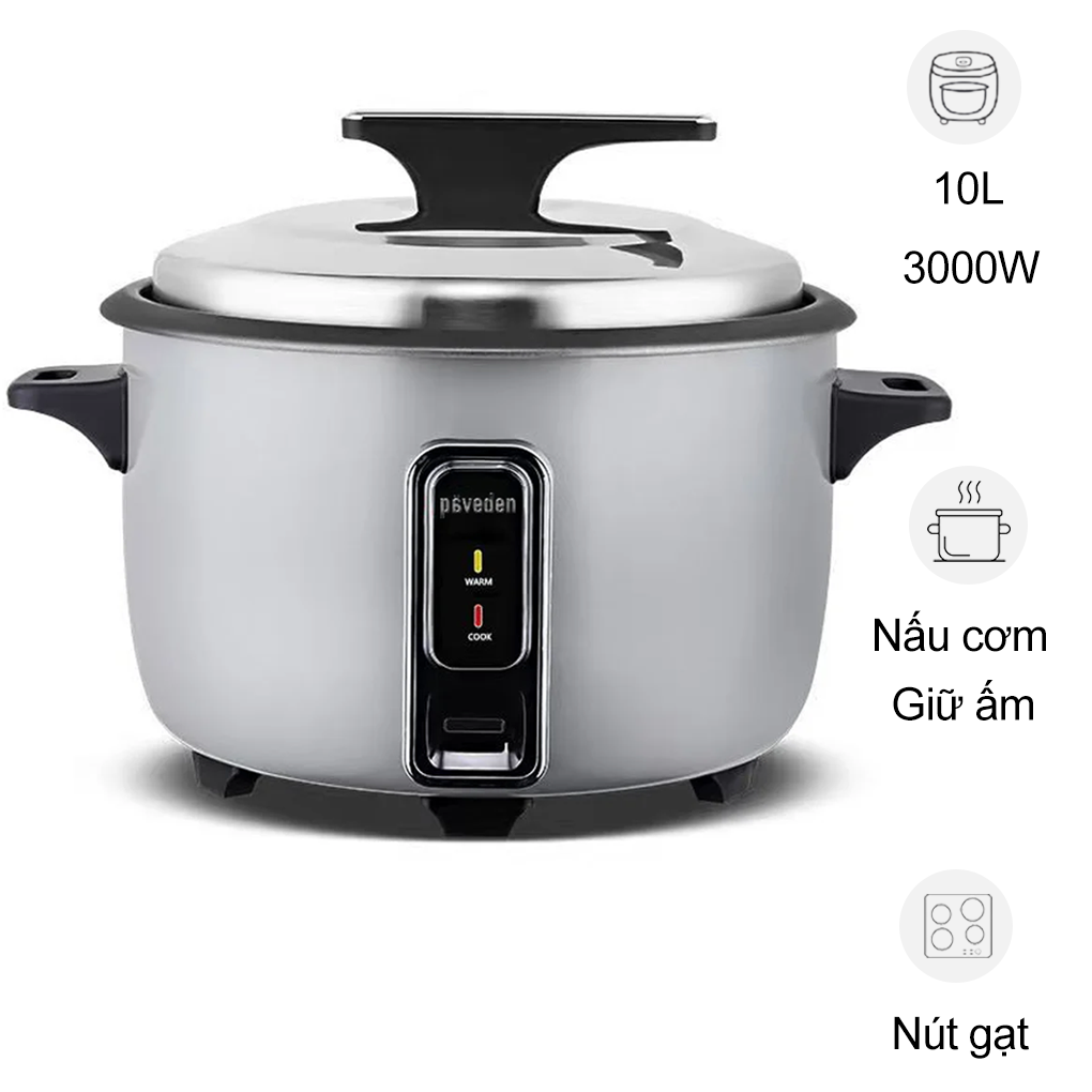 Nồi Cơm Công Nghiệp Paveden PRC-1030GR 10 Lít