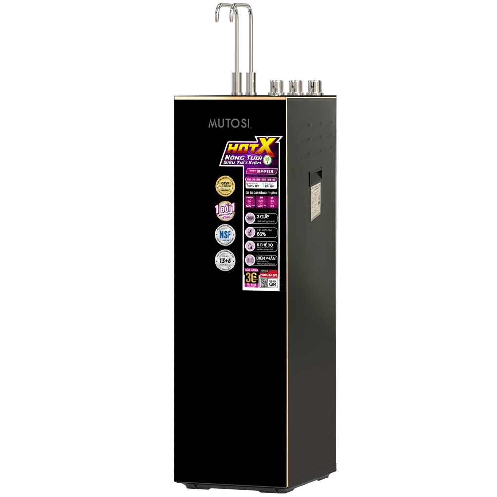 Máy Lọc Nước RO Nóng Tươi Hydrogen Ion Kiềm Mutosi MP-P88N 10 Lõi 1