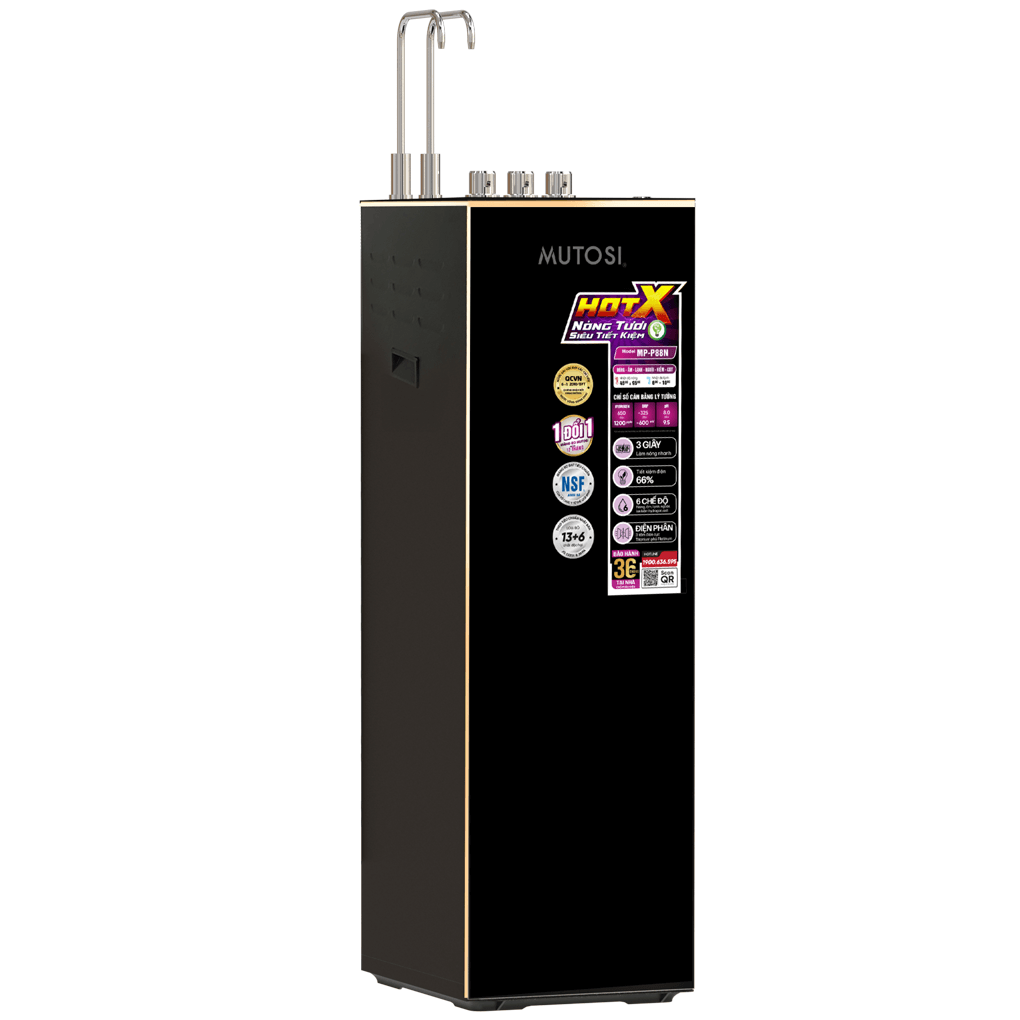 Máy Lọc Nước RO Nóng Tươi Hydrogen Ion Kiềm Mutosi MP-P88N 10 Lõi 2