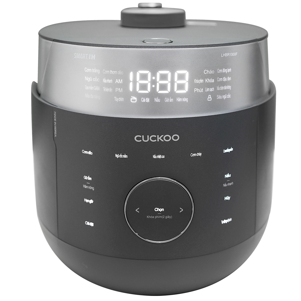 Nồi Cơm Điện Tử Áp Suất Cao Tần Cuckoo CRP-LHBR1000F/GRGRCRCKV 1.8 Lít - Hàn Quốc 2