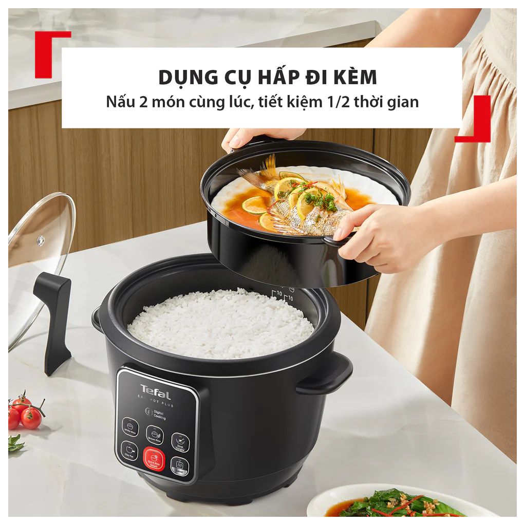 Nồi Cơm Điện Tử Tefal 1.8 Lít RK1088Y0 7