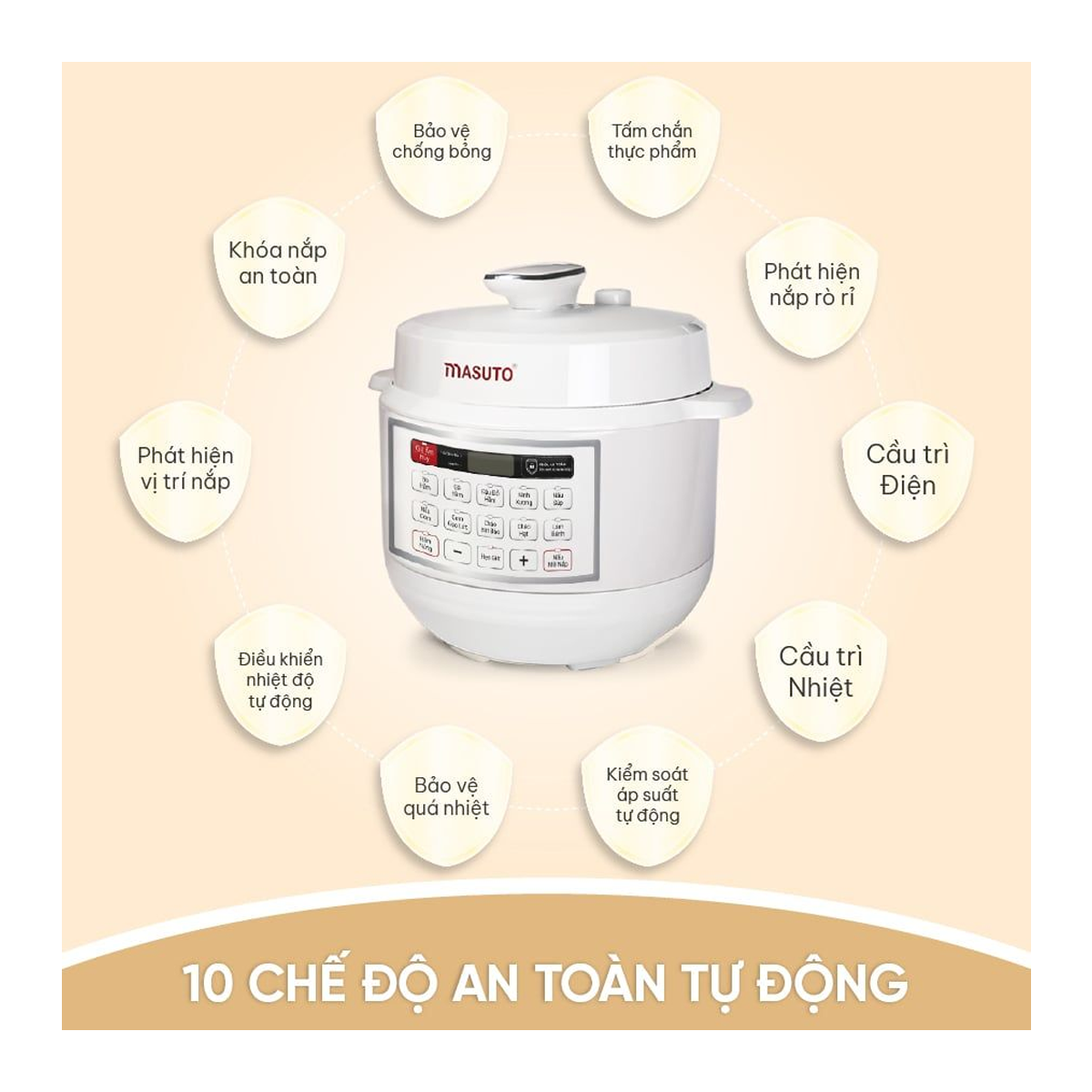 Nồi Cơm Áp Suất Masuto MSPC05 5.0 Lít 5