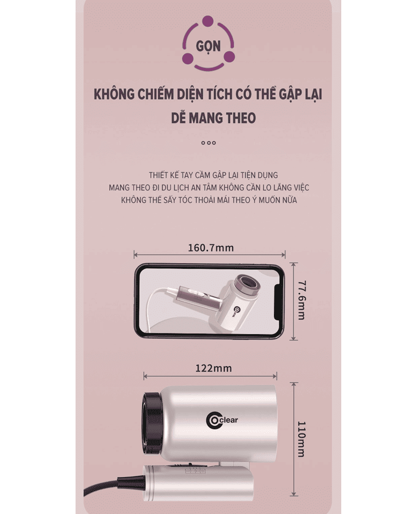 Máy Sấy Tóc Coclear CH6613 1600W