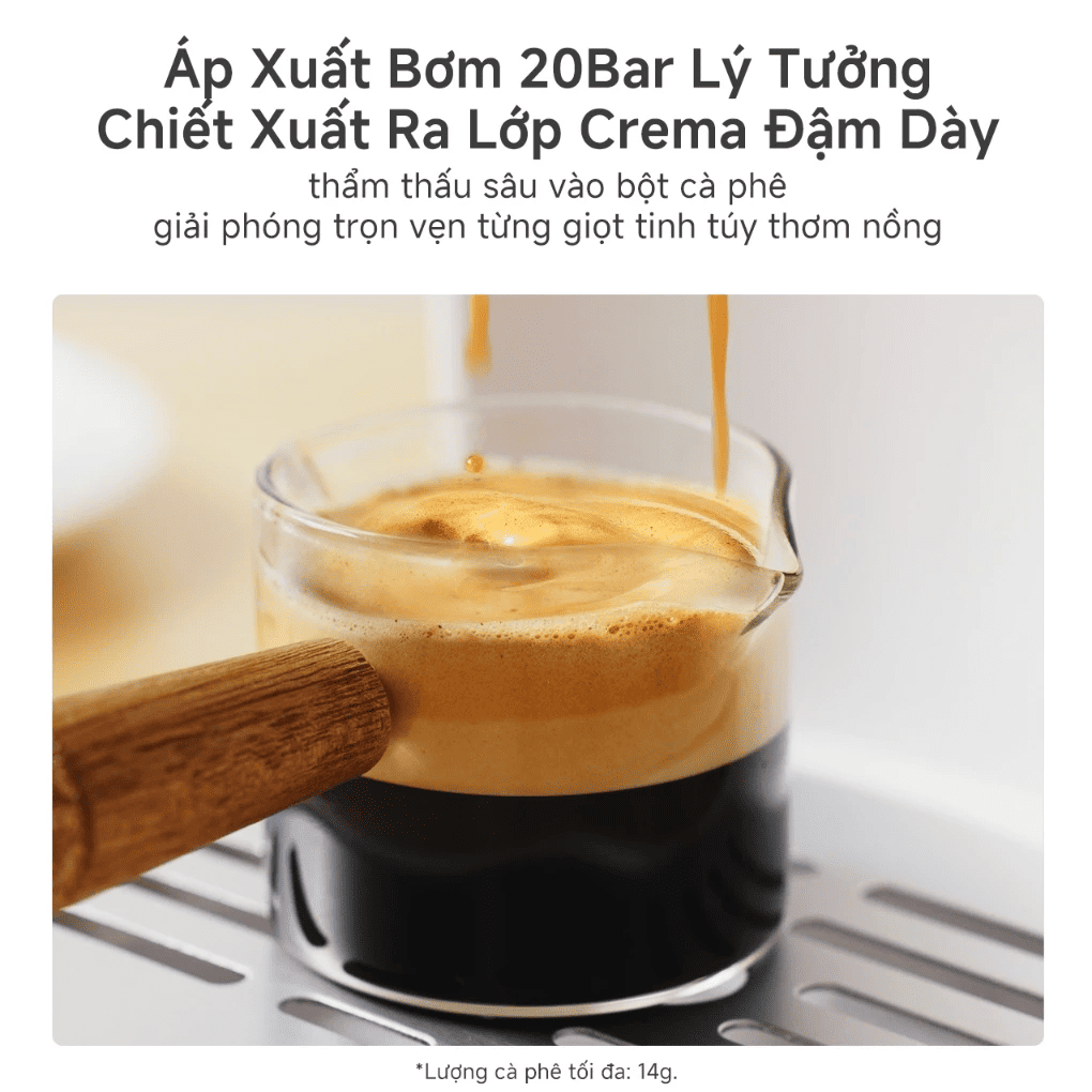Máy Pha Cà Phê Espresso Simplus KFJH014WH01