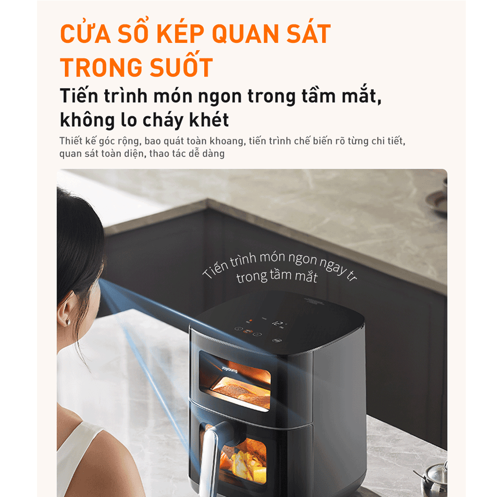 Nồi Chiên Không Dầu Joyoung JAF-579 Dung Tích 6 Lít