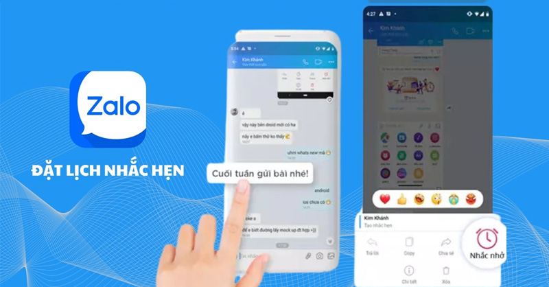 Cách tạo lịch nhắc hẹn trên Zalo