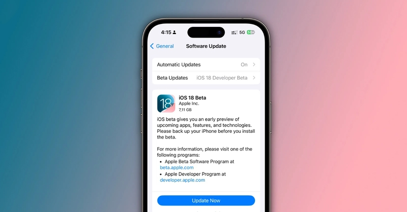 Cập nhật iOS 18 Beta cho iPhone để nâng cấp bảo mật, khám phá các tính năng  thú vị