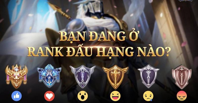 Các rank Liên Quân cơ bản và bảng reset rank cho mùa mới