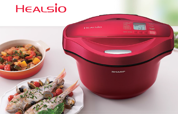 Nồi nấu tự động Sharp Healsio - nấu kh&ocirc;ng cần nước 