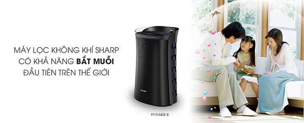 Tận hưởng kh&ocirc;ng kh&iacute; trong l&agrave;nh với m&aacute;y lọc kh&iacute; Sharp