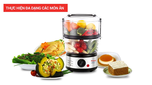 Nồi hấp thực phẩm đa năng - trợ thủ đắc lực cho chị em phụ nữ