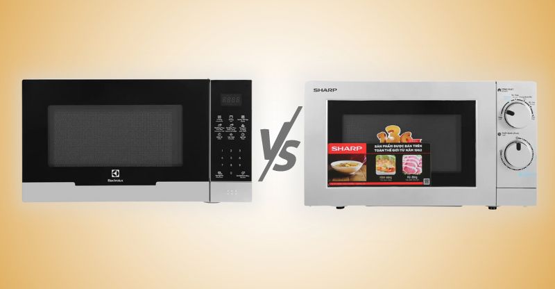 So s&aacute;nh l&ograve; vi s&oacute;ng Sharp v&agrave; Electrolux