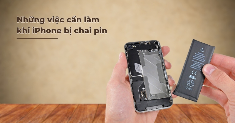 Việc cần làm khi pin iPhone bị hỏng