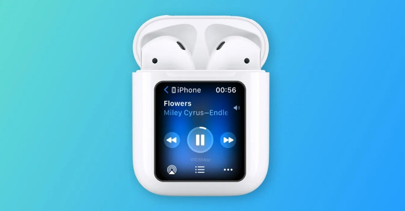 Sắp sửa ra mắt hộp sạc AirPods có màn hình cảm ứng?