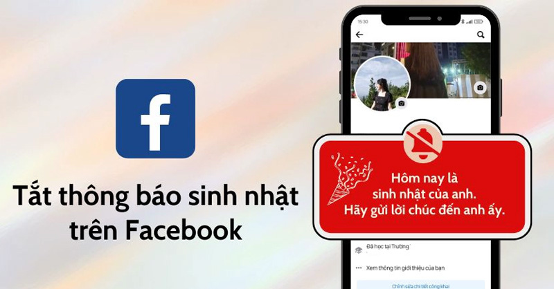 cách tắt thông báo sinh nhật của mình trên facebook