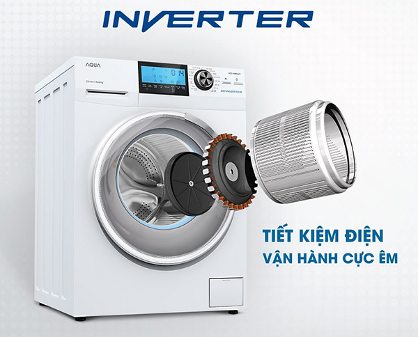 Máy giặt inverter tiết kiệm điện năng đáng kể cho người dùng.